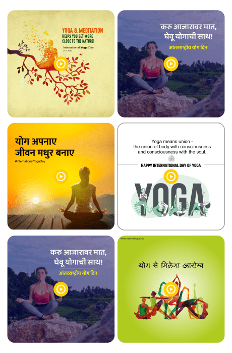 International Day of Yoga video poster